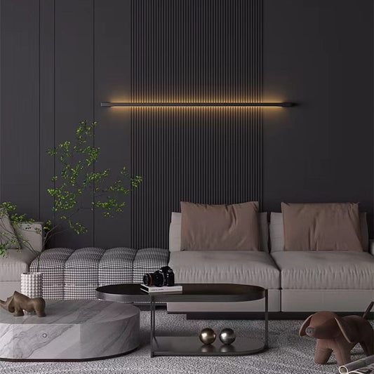 Royelux Modern Linear Dimmable LED Wall Sconce - Copper Finish, Minimalist Design