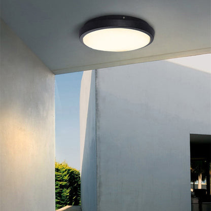Lumora Sleek Outdoor LED Flush Mount, Radar Motion Sensor IP65 Light
