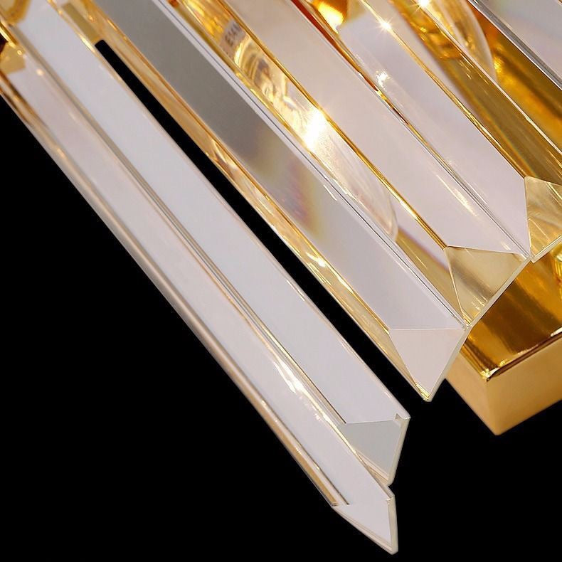LuxRoyale Modern Crystal Sconce Wall Light for Living Room & Bedroom Lighting