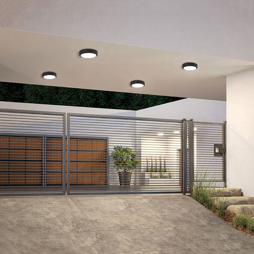 Lumora Sleek Outdoor LED Flush Mount, Radar Motion Sensor IP65 Light