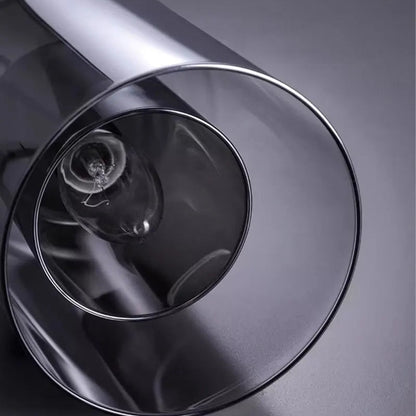 Lumora Modern Smoked Glass Dual-Shade Pendant Light for Dining Room