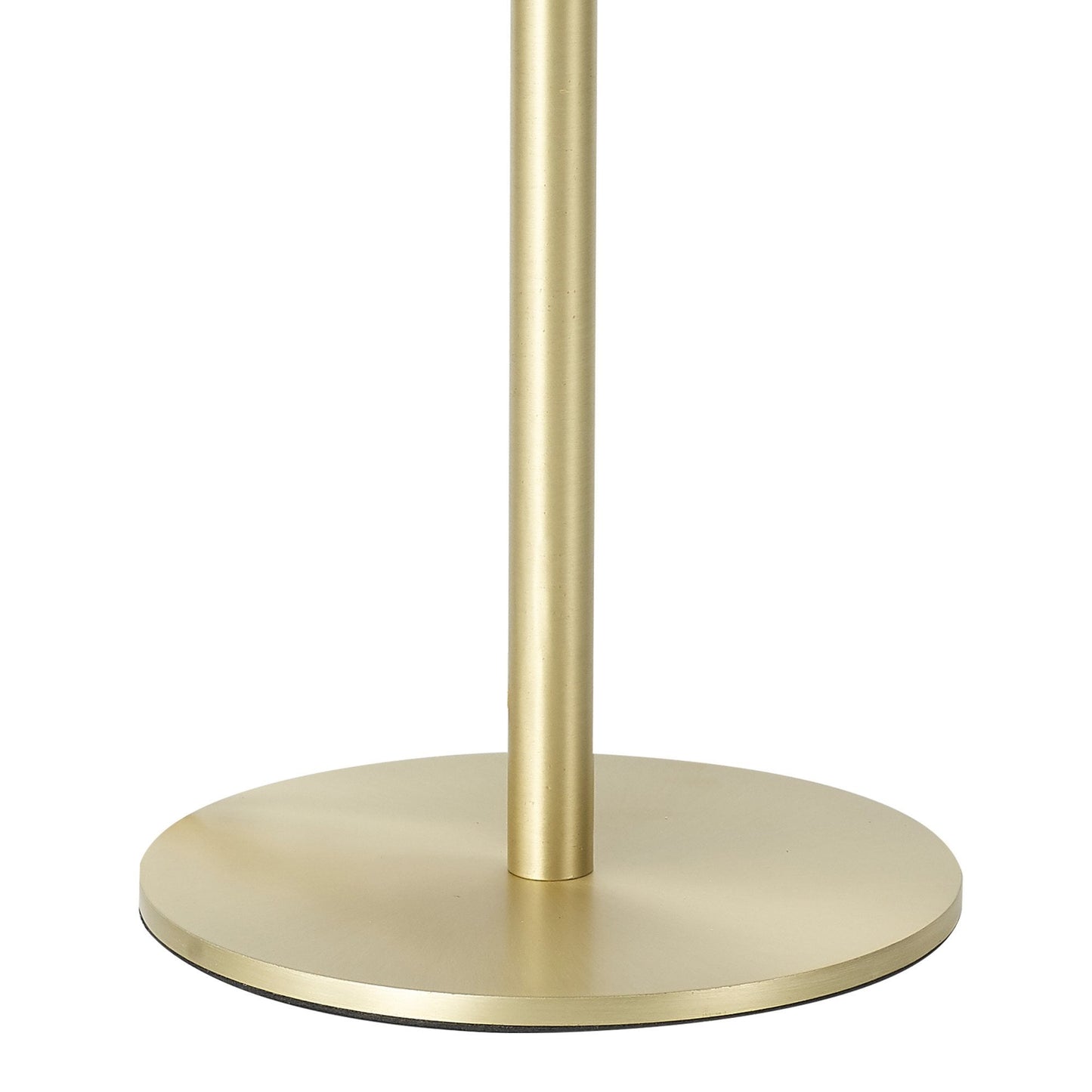 Royelux Modern Satin Gold Table Lamp with Frosted White Oval Shade