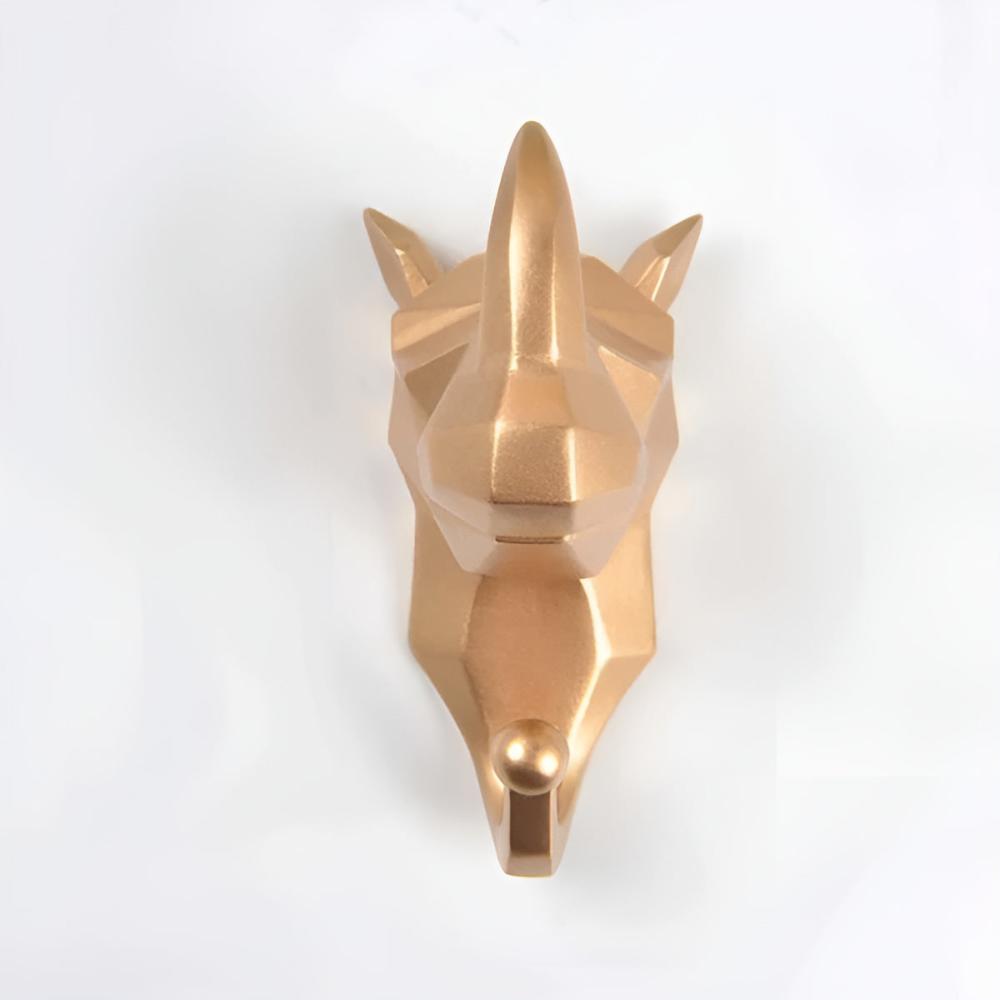 RoyaleGlow Animal Head Wall-Mounted Key Holder Decor