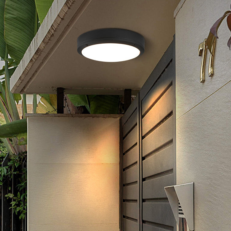 Lumora Sleek Outdoor LED Flush Mount, Radar Motion Sensor IP65 Light