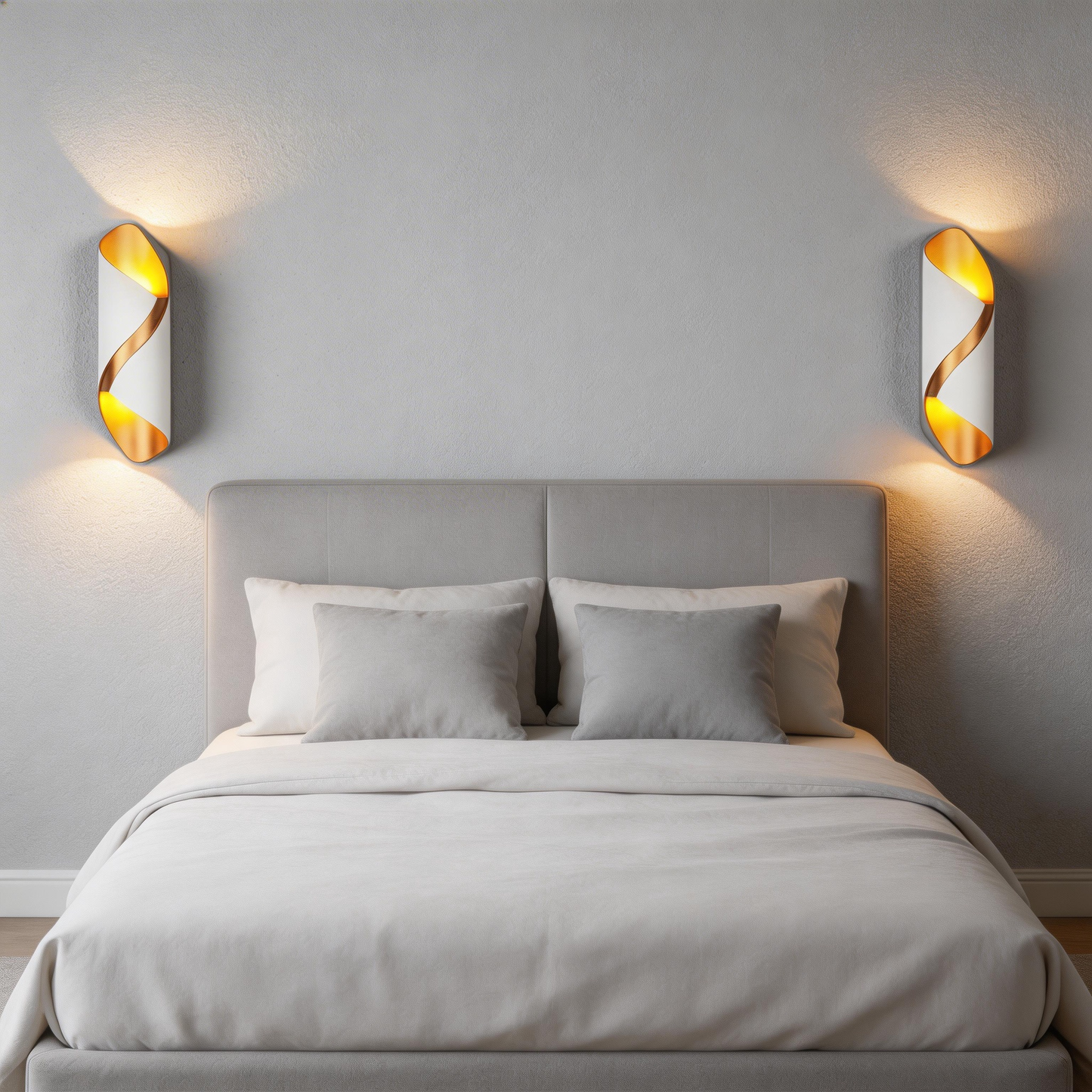 Rayvia Luxury Modern Curved LED Wall Sconce | Up Down Interior IP65 Light