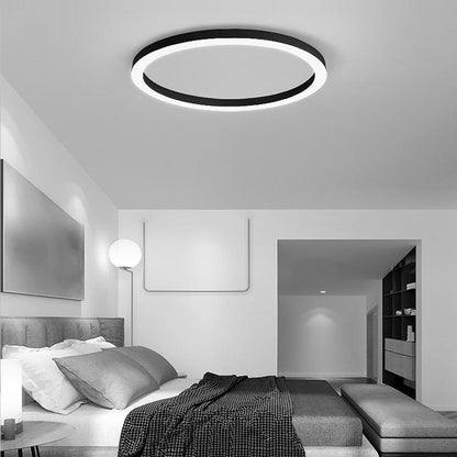 16'' Modern Simple Circle Flush Mount LED Lights Dimmable Ceiling Lights with Remote 2