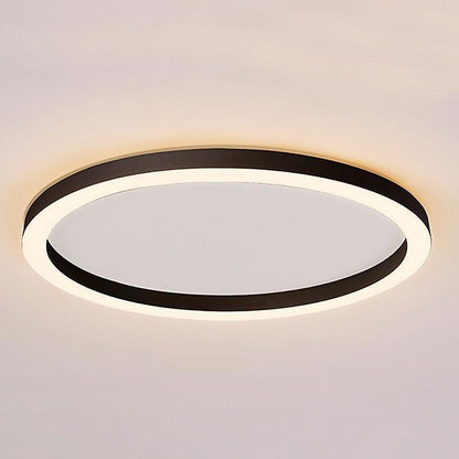 16'' Modern Simple Circle Flush Mount LED Lights Dimmable Ceiling Lights with Remote 3