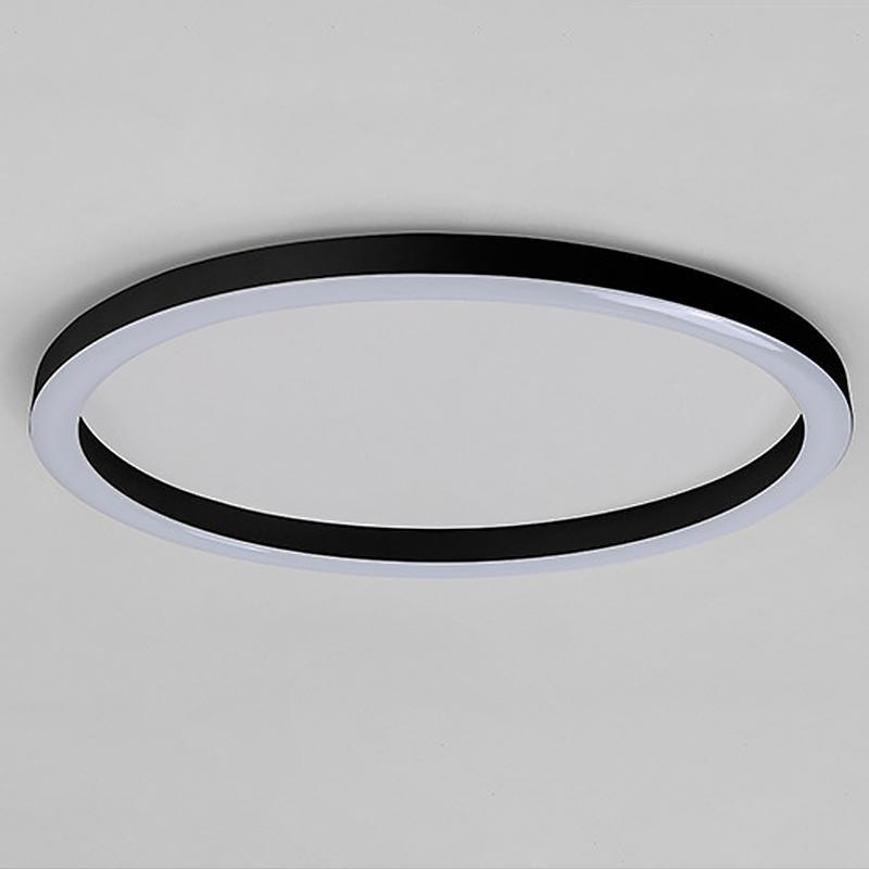 16'' Modern Simple Circle Flush Mount LED Lights Dimmable Ceiling Lights with Remote 5