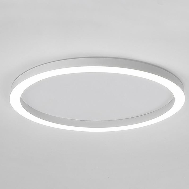 16'' Modern Simple Circle Flush Mount LED Lights Dimmable Ceiling Lights with Remote 6