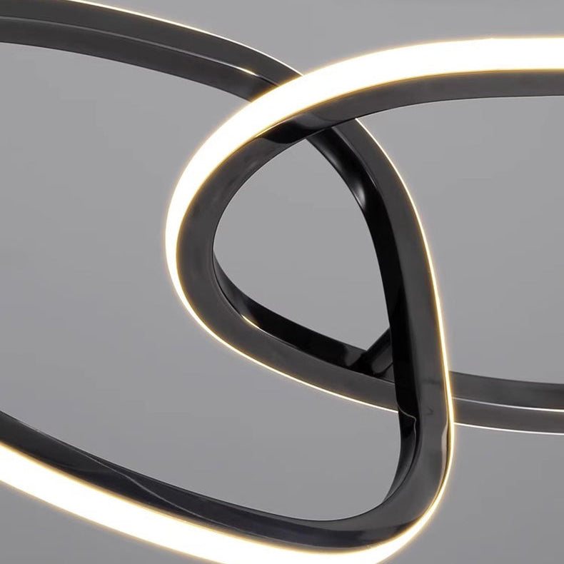 Royelux Modern LED Ring Chandelier Pendant Light for Living Dining Room