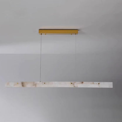 Royelux Modern Marble Linear Chandelier for Kitchen Island & Dining Room