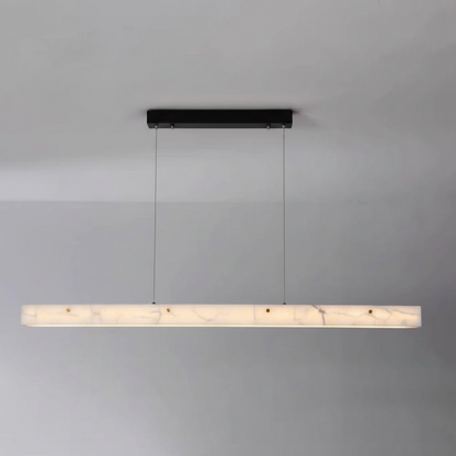 Royelux Modern Marble Linear Chandelier for Kitchen Island & Dining Room