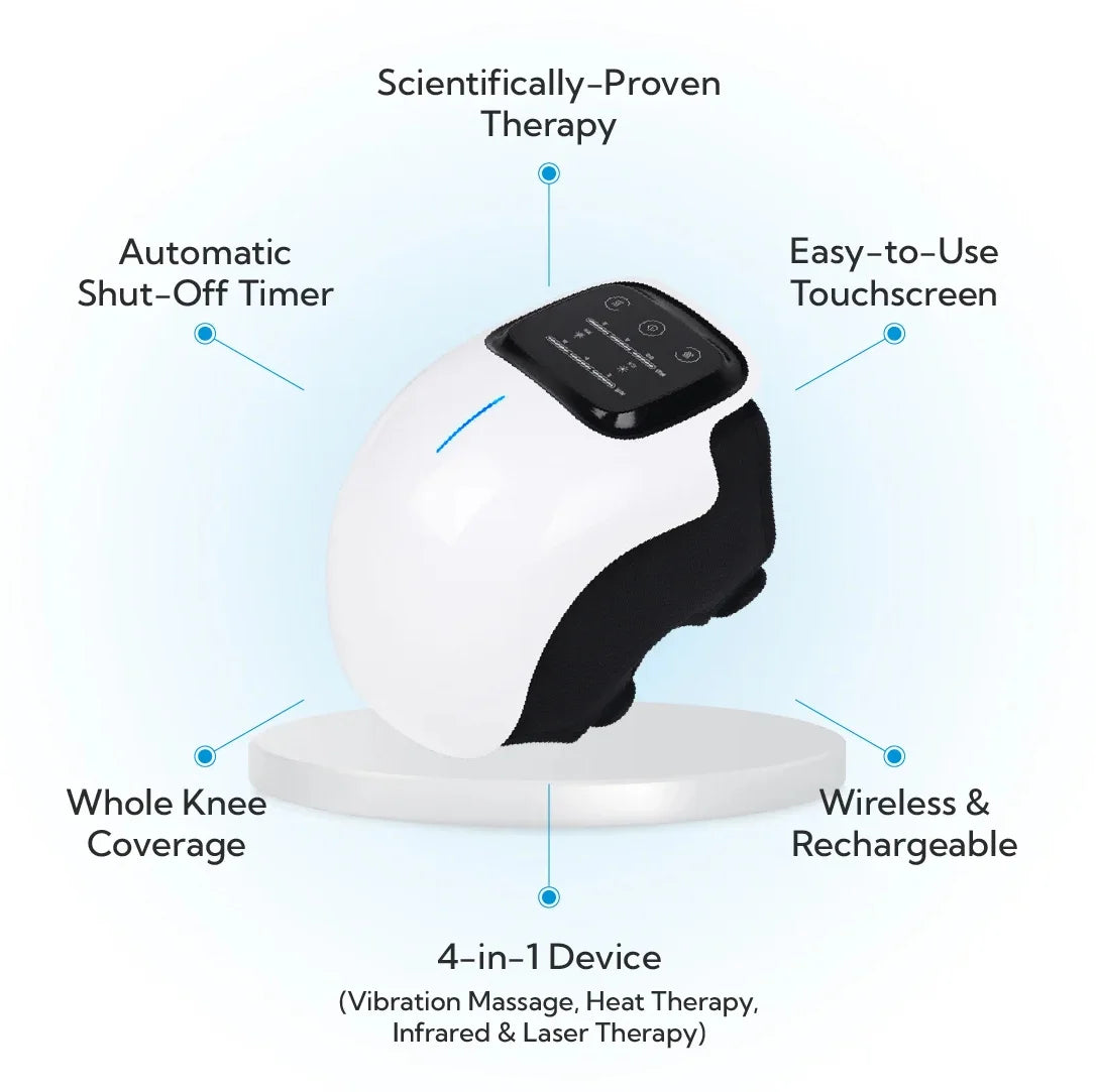 Luxora Knee Massager with Heat Therapy for Pain Relief