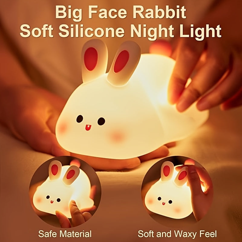 Big Face Rabbit Night Light – Fun, Cozy, and Perfect for Kids - Panda