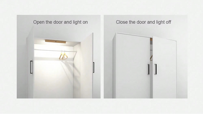 LuxRoyale Wood LED Under Cabinet USB Rechargeable Light with Motion Sensor