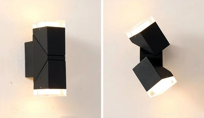Royelux 22cm Anthracite Outdoor LED Wall Sconce - IP54 Weatherproof Up Down Light