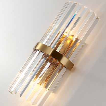LuxRoyale Modern Crystal Sconce Wall Light for Living Room & Bedroom Lighting