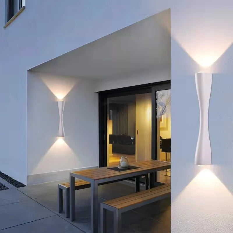Royelux IP65 Waterproof Modern LED Wall Sconce Light, Minimalist Contemporary Design