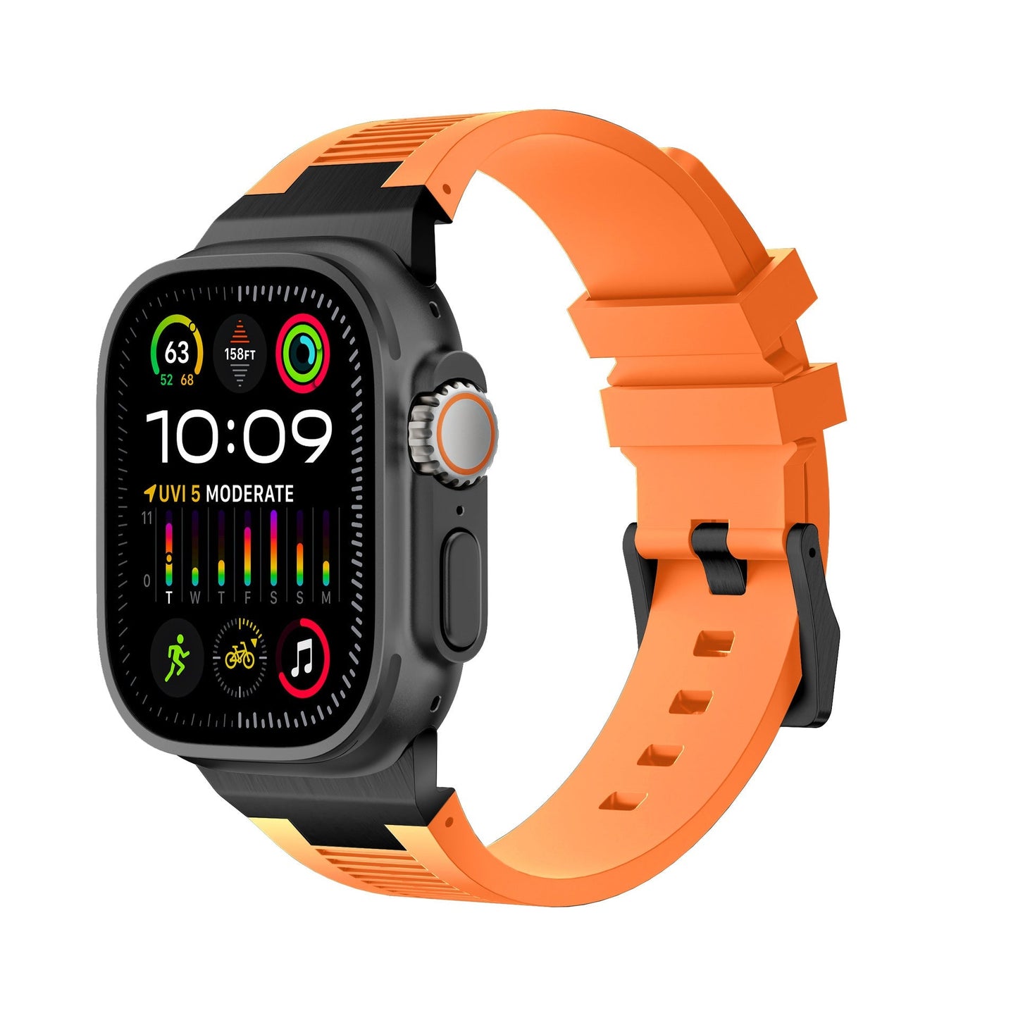 Royaleva AP New Connector Silicone Band For Apple Watch