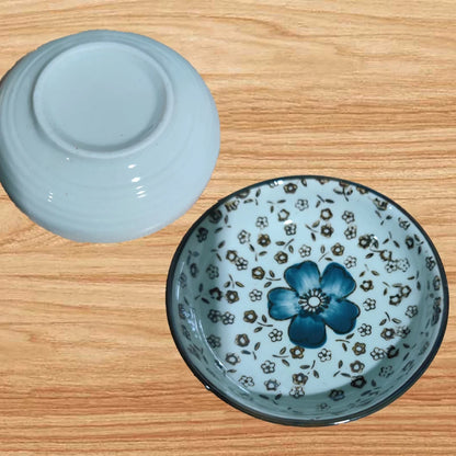 Royelux 12-Piece Japanese Cherry Blossom Ceramic Dinnerware Set with Chopsticks