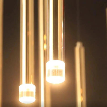 Royelux Modern LED Cascade Chandelier for Dining Room Table Lighting