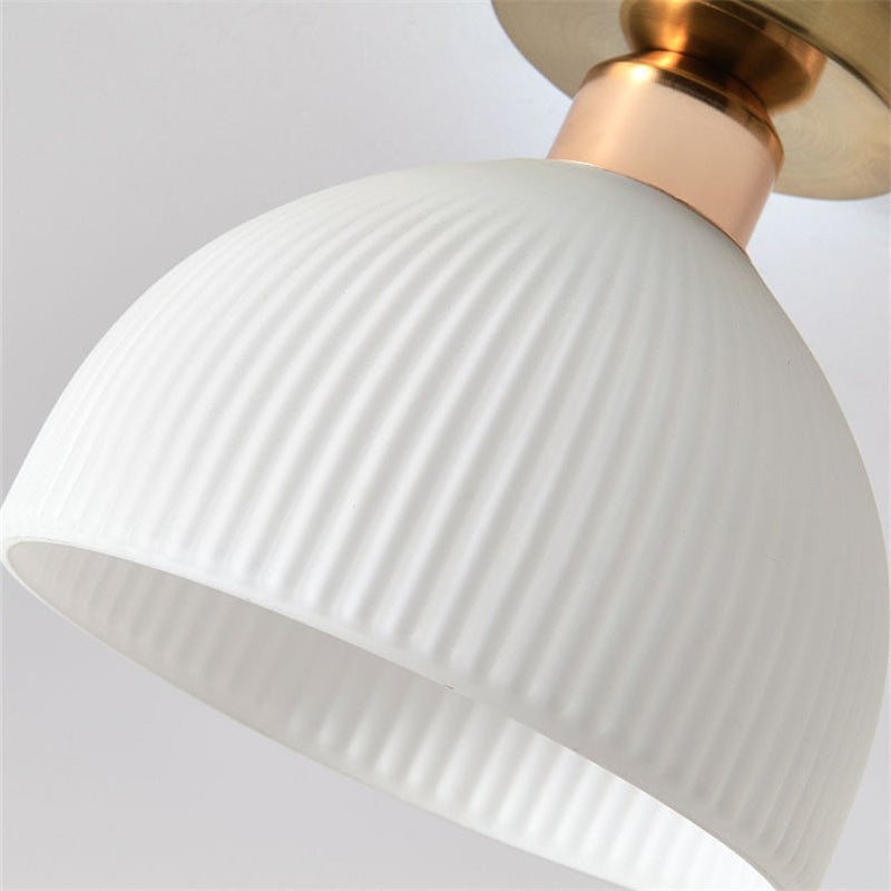 Lumora Modern Milky White Glass Ceiling Light With Soft Glow For Elegant Living Spaces