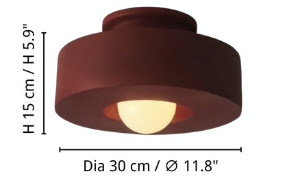 RoyaleGlow Minimalist Modern Circular Ceiling Lamp - Flush Mount LED Light