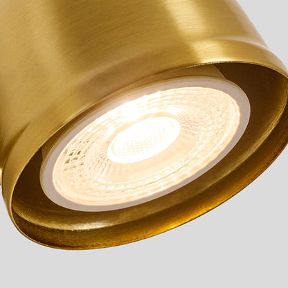 Royelux Vintage Brushed Brass Bell Wall Sconce - Adjustable Industrial Accent Light