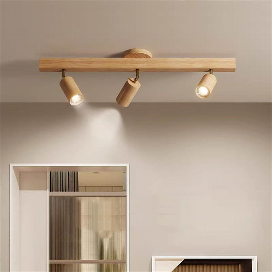 Royelux Oak Wood LED Ceiling Spotlight – Adjustable Modern Sustainable Lamp