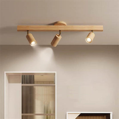 Royelux Oak Wood LED Ceiling Spotlight – Adjustable Modern Sustainable Lamp