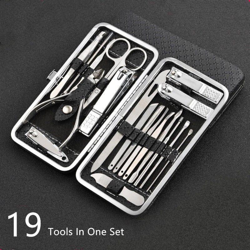 Royaleva 19 in 1 Stainless Steel Manicure Set Nail Clipper Kit