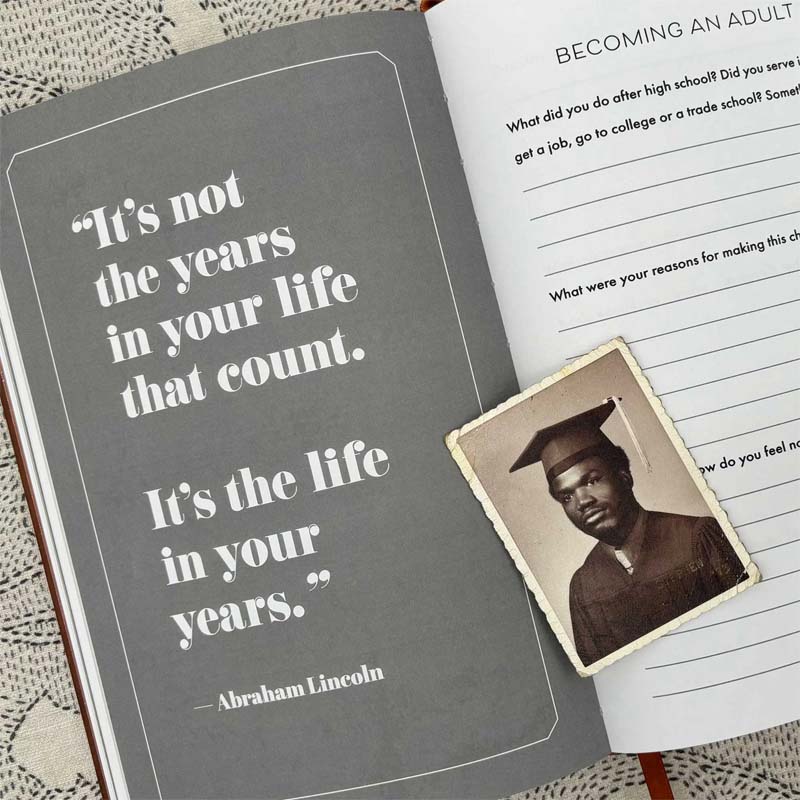 Royaleva Dad, I Want to Hear Your Story - Heirloom Edition Leather Wrapped Hardcover