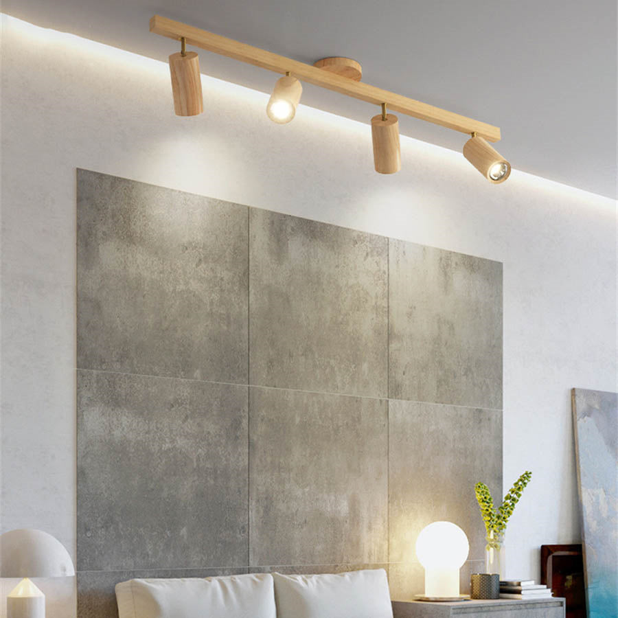 Royelux Oak Wood LED Ceiling Spotlight – Adjustable Modern Sustainable Lamp