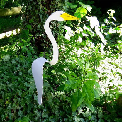 Royallure Colorful Swirl Flamingo Garden Ornament – Vibrant Outdoor Yard Decor