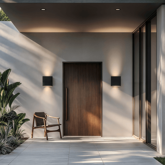 RoyaleGlow Arnold Cube Indoor & Outdoor Wall Lamps
