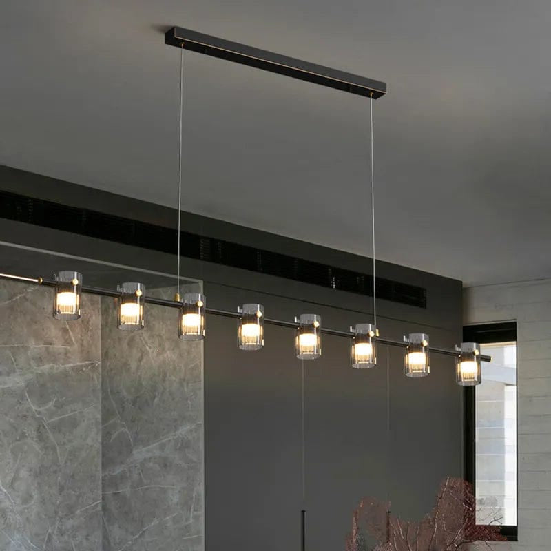 LuxRoyale Aphrodite Glass Pendant Light - Modern Chandelier for Dining & Living Room