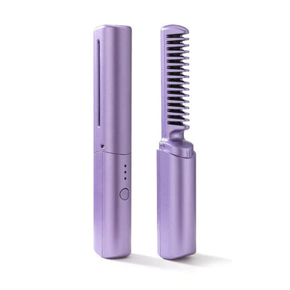 Royallure Cordless Hair Straightening Brush - Fast Heating, Frizz-Free Styling, & Long-Lasting Battery