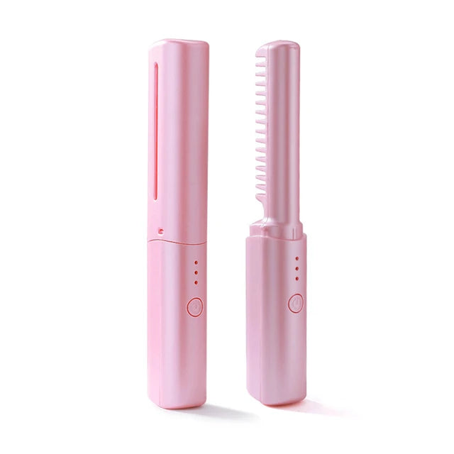 Royallure Cordless Hair Straightening Brush - Fast Heating, Frizz-Free Styling, & Long-Lasting Battery