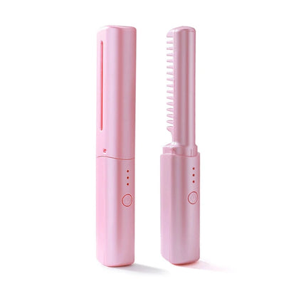 Royallure Cordless Hair Straightening Brush - Fast Heating, Frizz-Free Styling, & Long-Lasting Battery