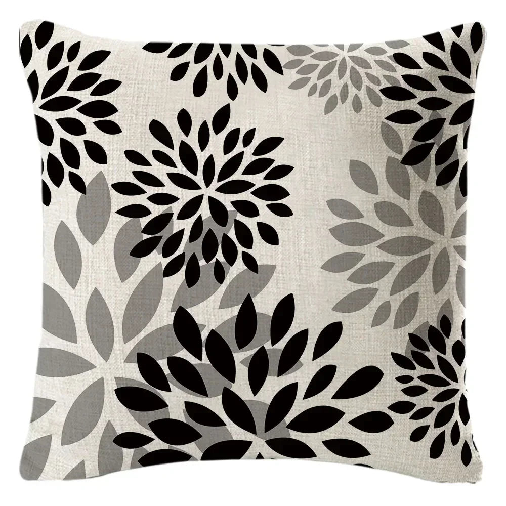 1PC Geometric Figure Linen Pillowcase Home Sofa Bedroom Decoration Pillow Polyester Pillow Car Cushion Cover 45x45cm 13
