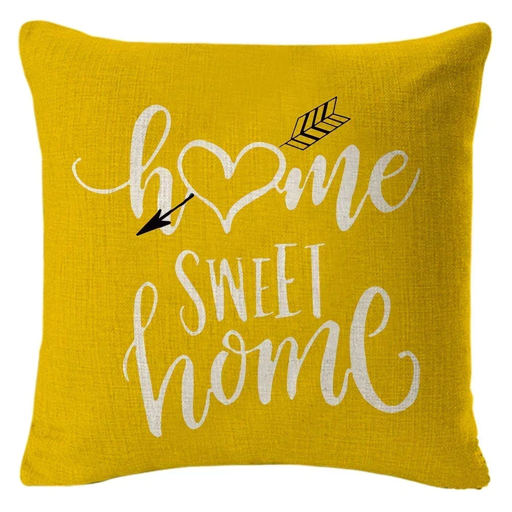 1PC Geometric Figure Linen Pillowcase Home Sofa Bedroom Decoration Pillow Polyester Pillow Car Cushion Cover 45x45cm 14
