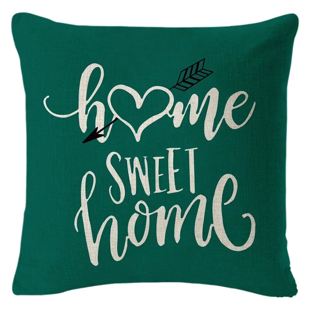1PC Geometric Figure Linen Pillowcase Home Sofa Bedroom Decoration Pillow Polyester Pillow Car Cushion Cover 45x45cm 16