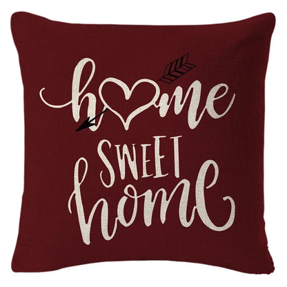 1PC Geometric Figure Linen Pillowcase Home Sofa Bedroom Decoration Pillow Polyester Pillow Car Cushion Cover 45x45cm 24