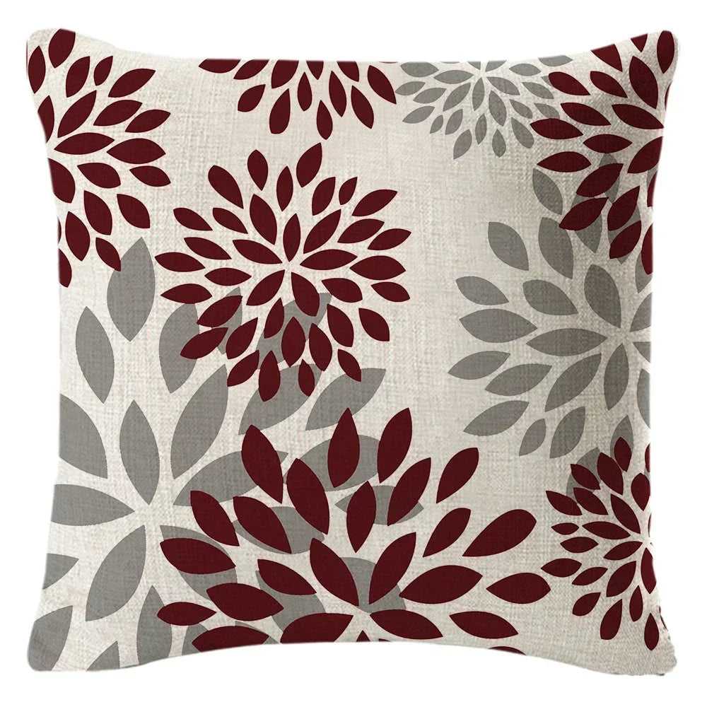 1PC Geometric Figure Linen Pillowcase Home Sofa Bedroom Decoration Pillow Polyester Pillow Car Cushion Cover 45x45cm 25