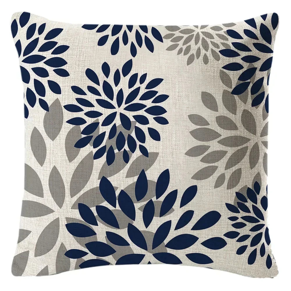 1PC Geometric Figure Linen Pillowcase Home Sofa Bedroom Decoration Pillow Polyester Pillow Car Cushion Cover 45x45cm 26