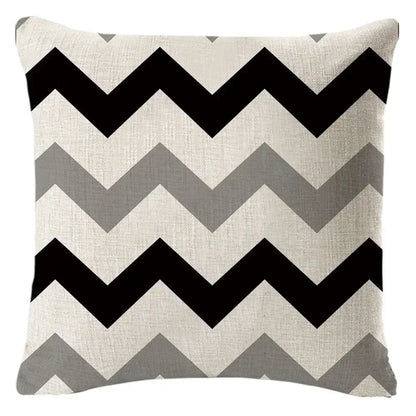1PC Geometric Figure Linen Pillowcase Home Sofa Bedroom Decoration Pillow Polyester Pillow Car Cushion Cover 45x45cm 27