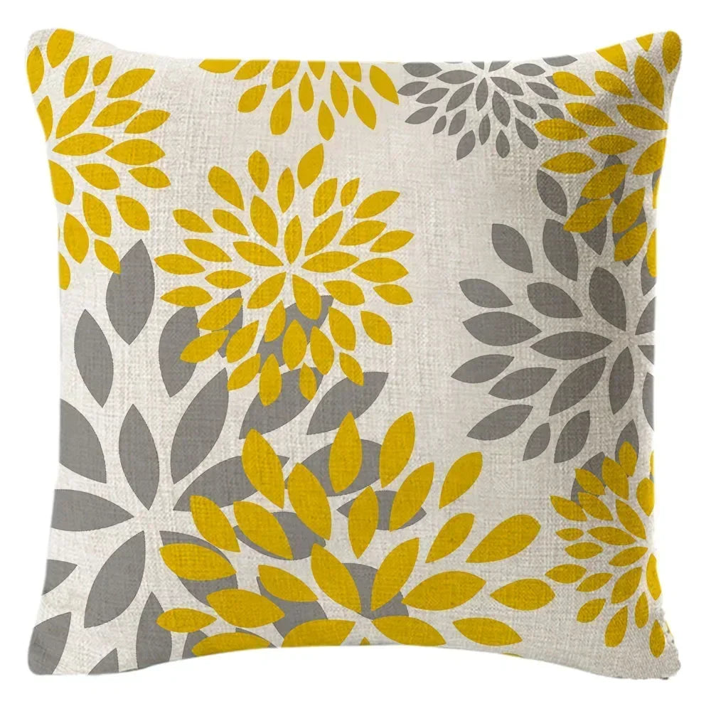 1PC Geometric Figure Linen Pillowcase Home Sofa Bedroom Decoration Pillow Polyester Pillow Car Cushion Cover 45x45cm 7