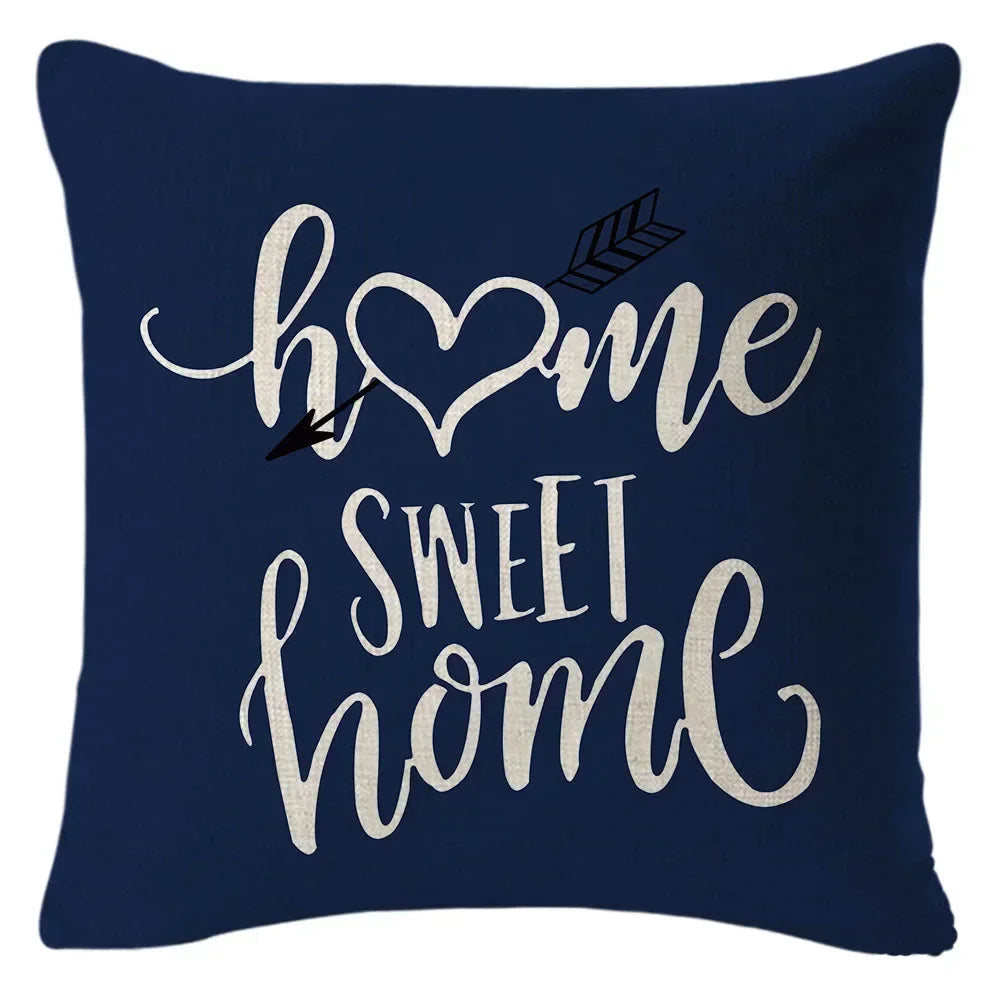 1PC Geometric Figure Linen Pillowcase Home Sofa Bedroom Decoration Pillow Polyester Pillow Car Cushion Cover 45x45cm 8