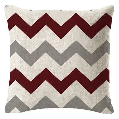 1PC Geometric Figure Linen Pillowcase Home Sofa Bedroom Decoration Pillow Polyester Pillow Car Cushion Cover 45x45cm 9