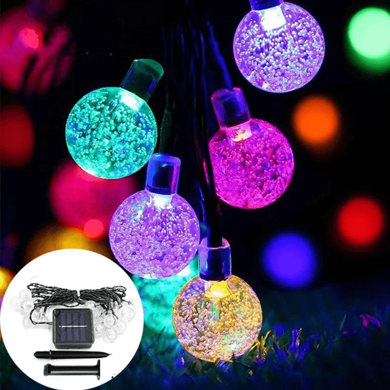 1PC LED Solar String Light Fairy Lights 5m 20LED IP65 Waterproof Outdoor Garden Decorations Halloween Wedding Christmas Lamp 7